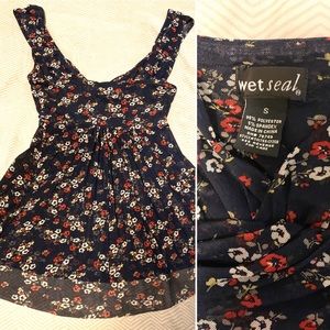Wet Seal size small flowery tops